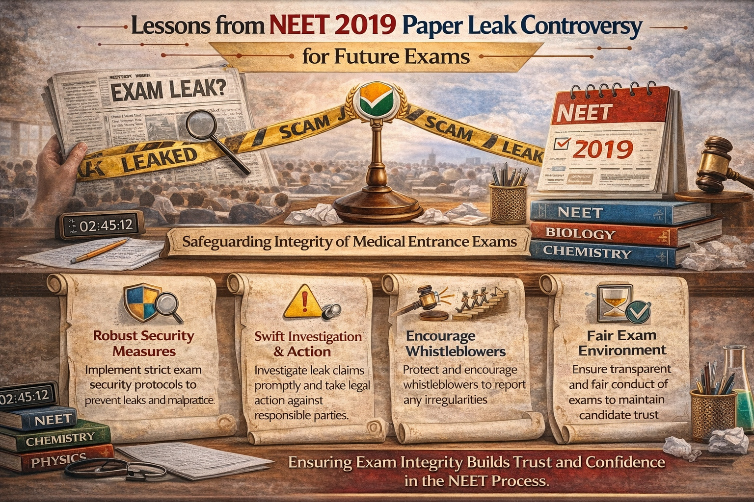 Lessons from the NEET 2019 Paper Leak Controversy for Future Exams | NEET Rank Predictor, NMC, WDOMS & MBBS in Georgia